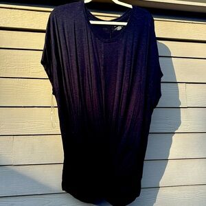 Black twist front blouse